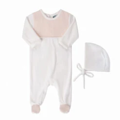 Baby Chevron Velour Romper With Hat -Baby Clothes Sales 1219V 3 83537.1660845189