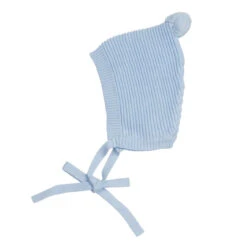 Pom Pom Ribbed Knit Bonnet -Baby Clothes Sales 208B 28916.1642524292