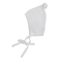 Pom Pom Ribbed Knit Bonnet -Baby Clothes Sales 208W 88327.1642524292