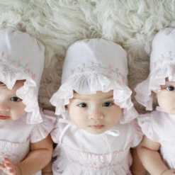 Girls Rose Garden Collection Smocked Bonnet 11 Girls Rose Garden Collection Smocked Bonnet -Baby Clothes Sales 2150 3 37966.1646770855