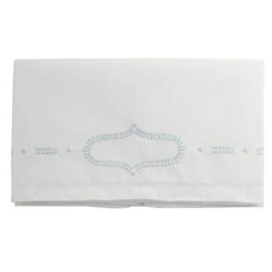 Boys Blue Leaf Receiving Blanket