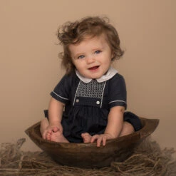 Chevron Smocked Creeper -Baby Clothes Sales 23965 44408.1643045054