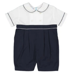 Boys Double Breasted Romper