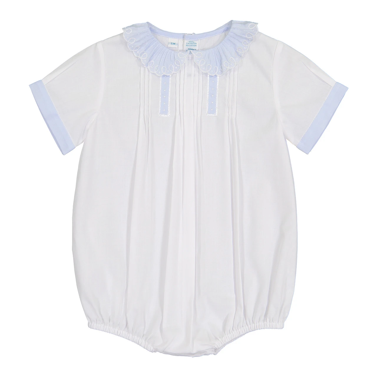 Boys Vintage Scalloped Collar Creeper 1 Boys Vintage Scalloped Collar Creeper