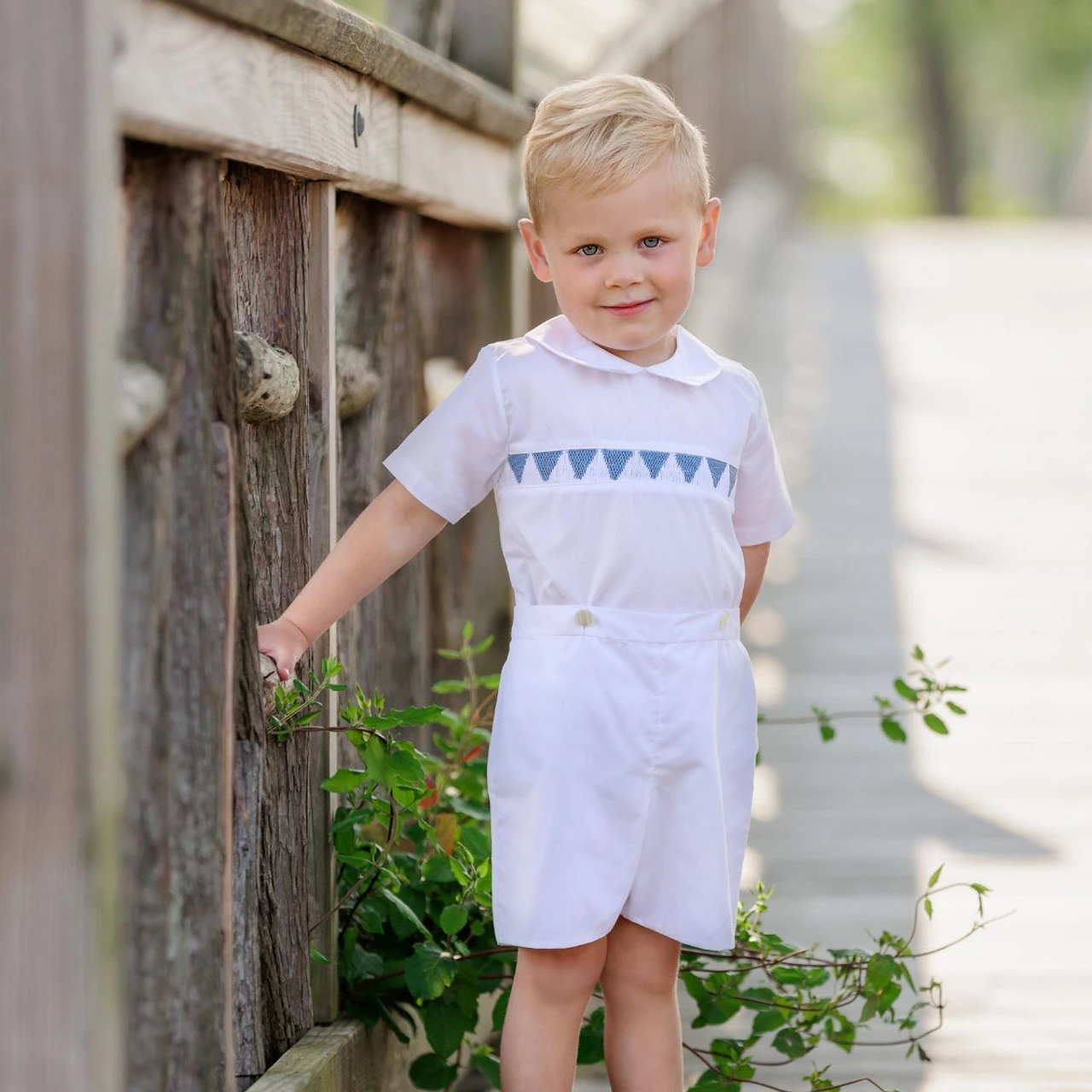 Southern Belle Smocked Bobby Suit 2 Southern Belle Smocked Bobby Suit - Image 2