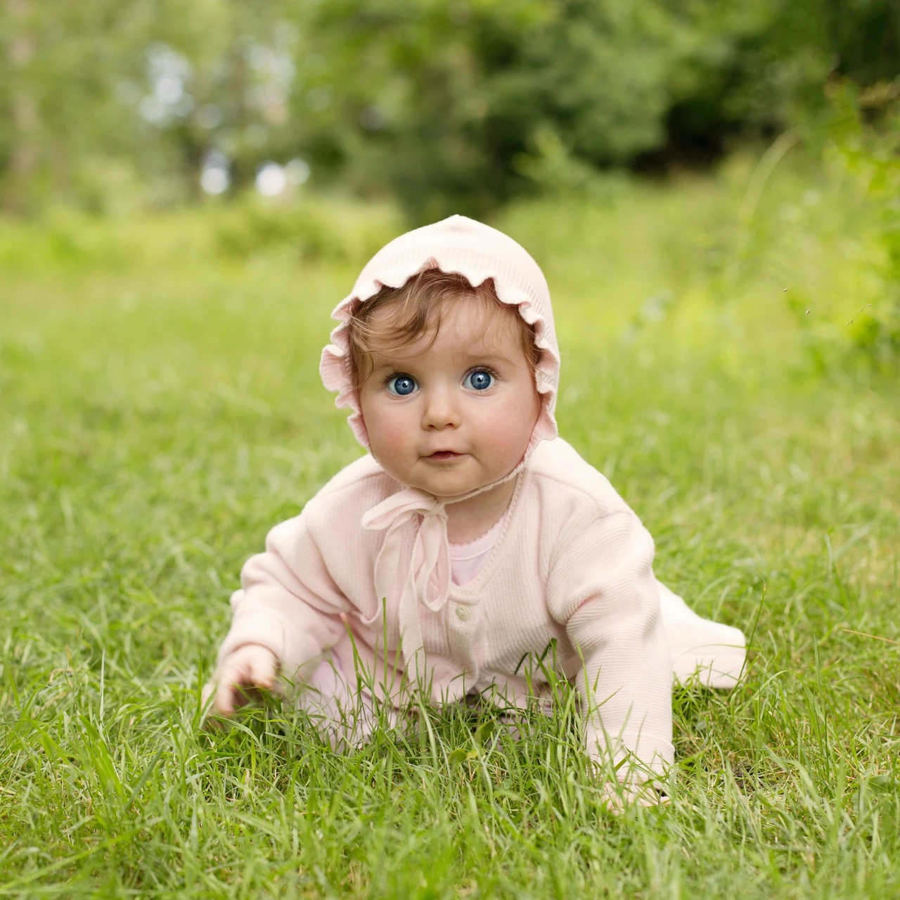 Ruffle Knit Bonnet 2 Ruffle Knit Bonnet - Image 2