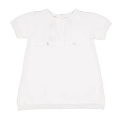 Short Sleeve Cable Knit Dress