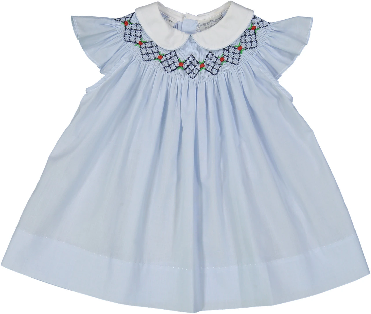 Argyle Smocked Fly Sleeve Dress 1 Argyle Smocked Fly Sleeve Dress