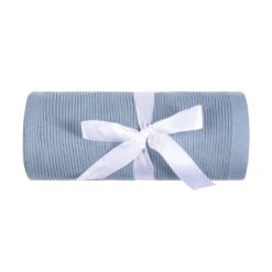 Ribbed Knit Blanket -Baby Clothes Sales 405 VINTAGE BLUE 2 79458.1664466755