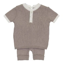 Mock Button Short Ribbed Set 9 Mock Button Short Ribbed Set -Baby Clothes Sales 4809 3 02253.1646250053