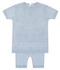 Boys Pointelle Ribbed Set