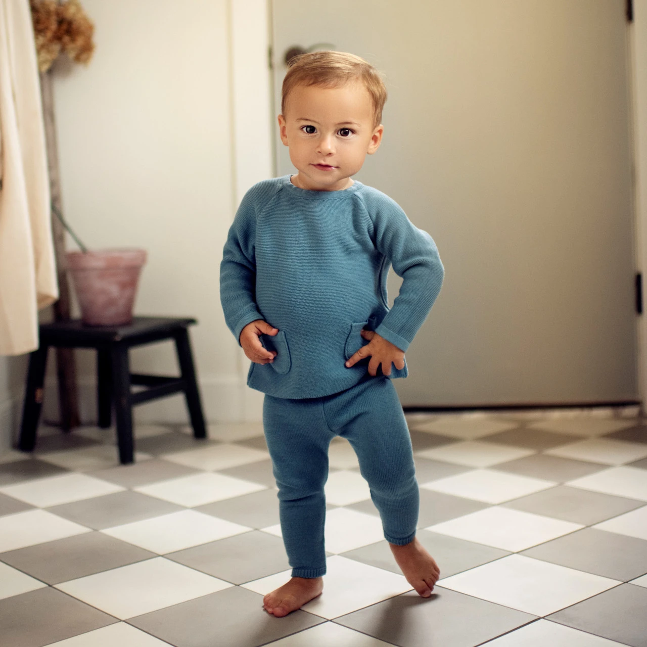 Pocket Knit Set Soft Grey 2 Pocket Knit Set Soft Grey - Image 2