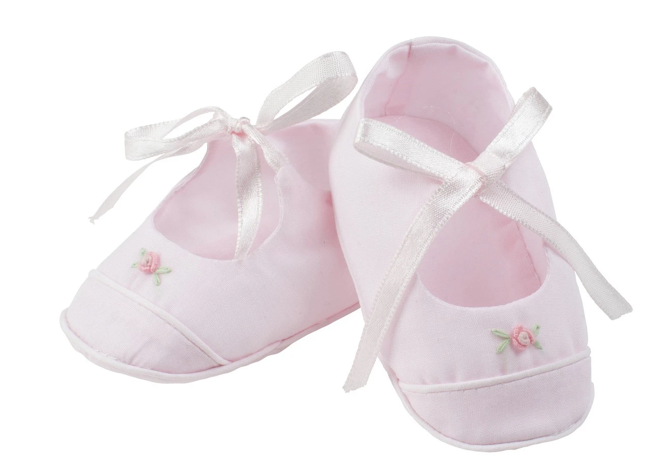 Girls Rose Garden Ribbon Booties 2 Girls Rose Garden Ribbon Booties - Image 2