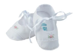 Girls Rose Garden Ribbon Booties