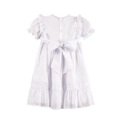 White Voile & Lace Tea Length Wedding Dress -Baby Clothes Sales 6569 2 65471.1671639160