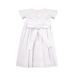 White Elegant Smocked Wedding Dress -Baby Clothes Sales 6571 Back 44779.1671638958