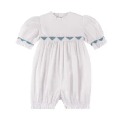 Southern Belle Smocked Girls Romper
