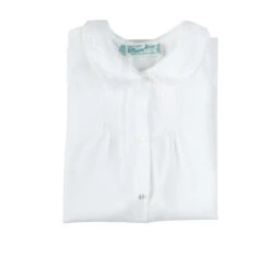 Boys Embroidered Collar Folded Daygown 12 Boys Embroidered Collar Folded Daygown -Baby Clothes Sales 74100WH D1 52759.1641418361