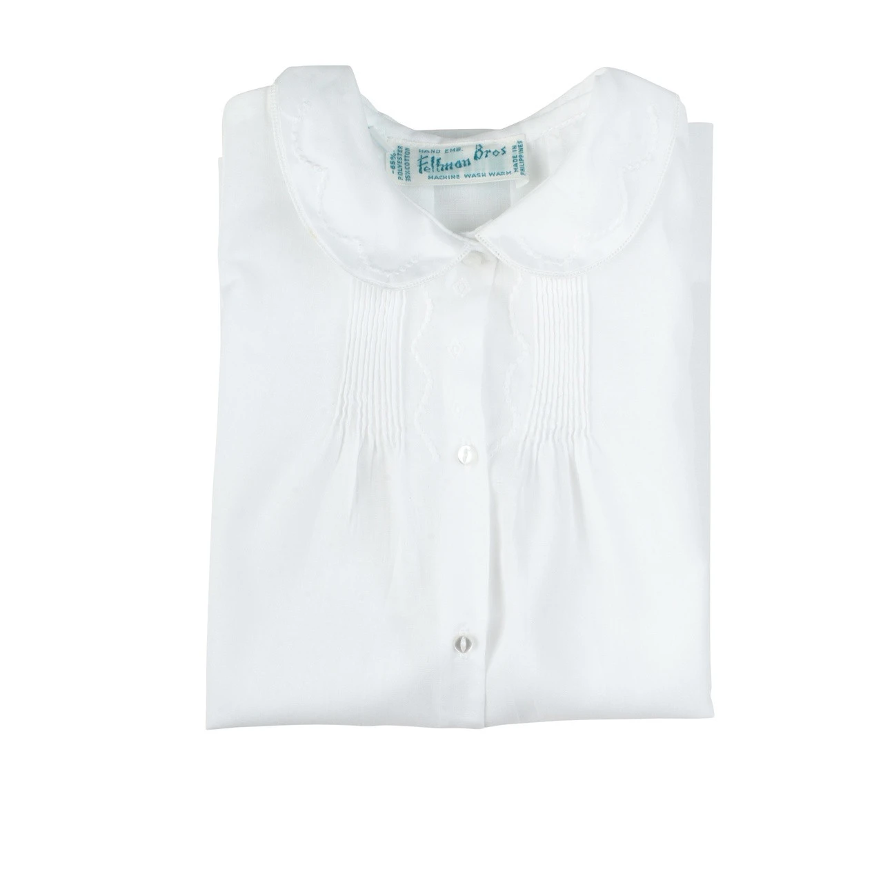 Boys Embroidered Collar Folded Daygown 5 Boys Embroidered Collar Folded Daygown - Image 5