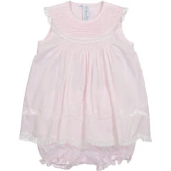 Vintage Sleeveless Pintucked Collar Dress