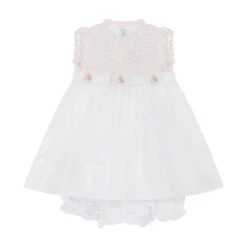 Sleeveless Secret Garden Dress 5 Sleeveless Secret Garden Dress -Baby Clothes Sales 87426 white pink 1 15205.1633452047
