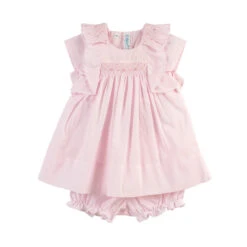 Girls Smocked Ruffle Dress -Baby Clothes Sales 87429 06416.1643046961