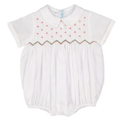 Smocked Diamond Holiday Creeper