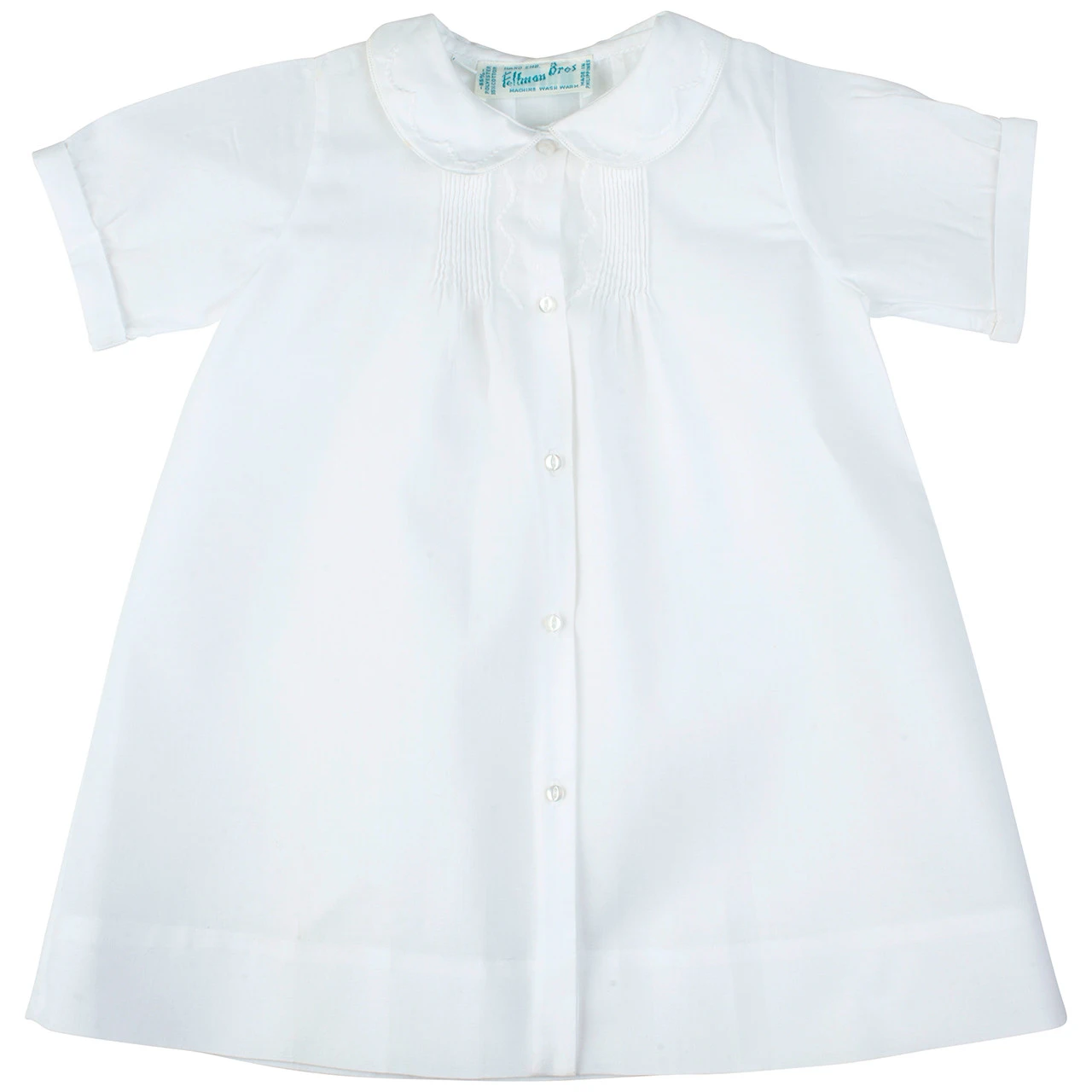 Boys Embroidered Collar Folded Daygown 3 Boys Embroidered Collar Folded Daygown - Image 3