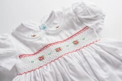 Short Sleeve Smocked Holiday Dress -Baby Clothes Sales DSC 5136 24808.1631563151