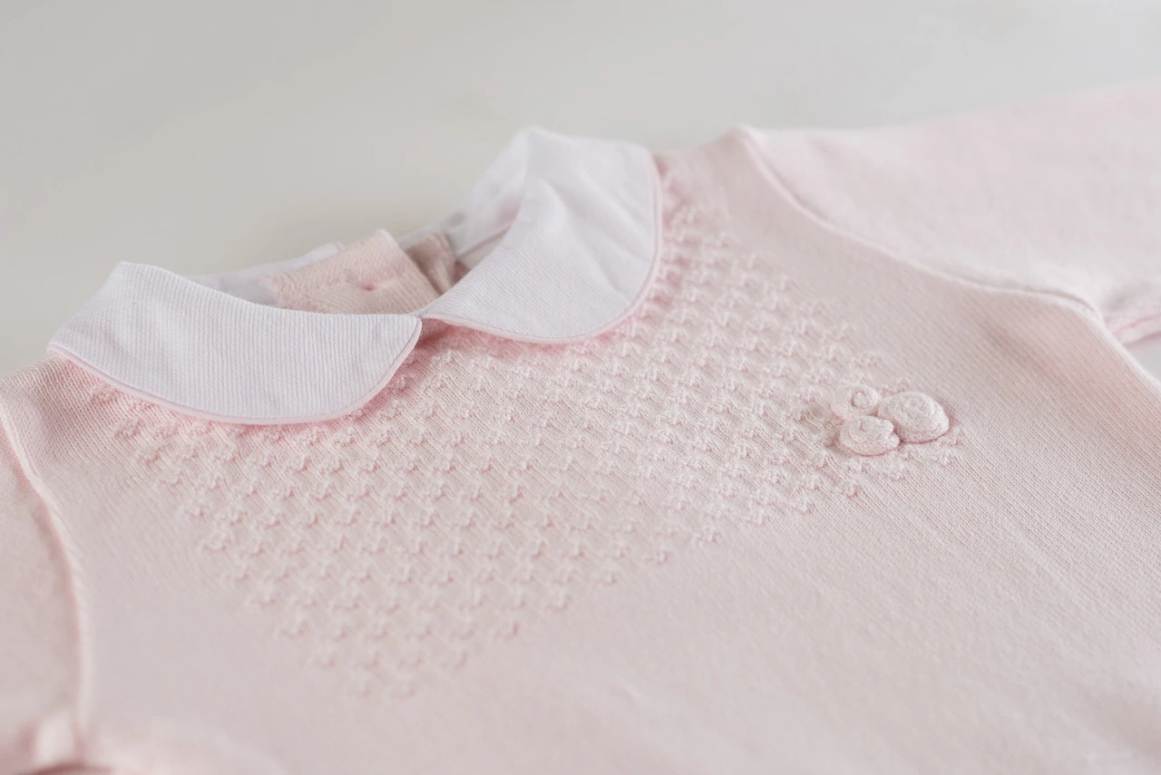 Girls Pique Collar Knit Longall With Hat 3 Girls Pique Collar Knit Longall With Hat - Image 3