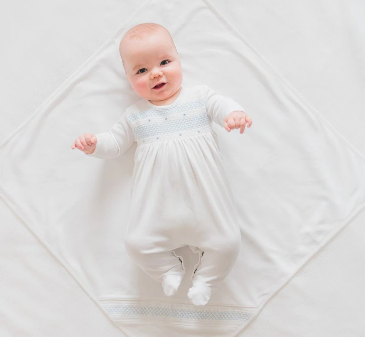 Baby Smocked Bullion Blanket 2 Baby Smocked Bullion Blanket - Image 2