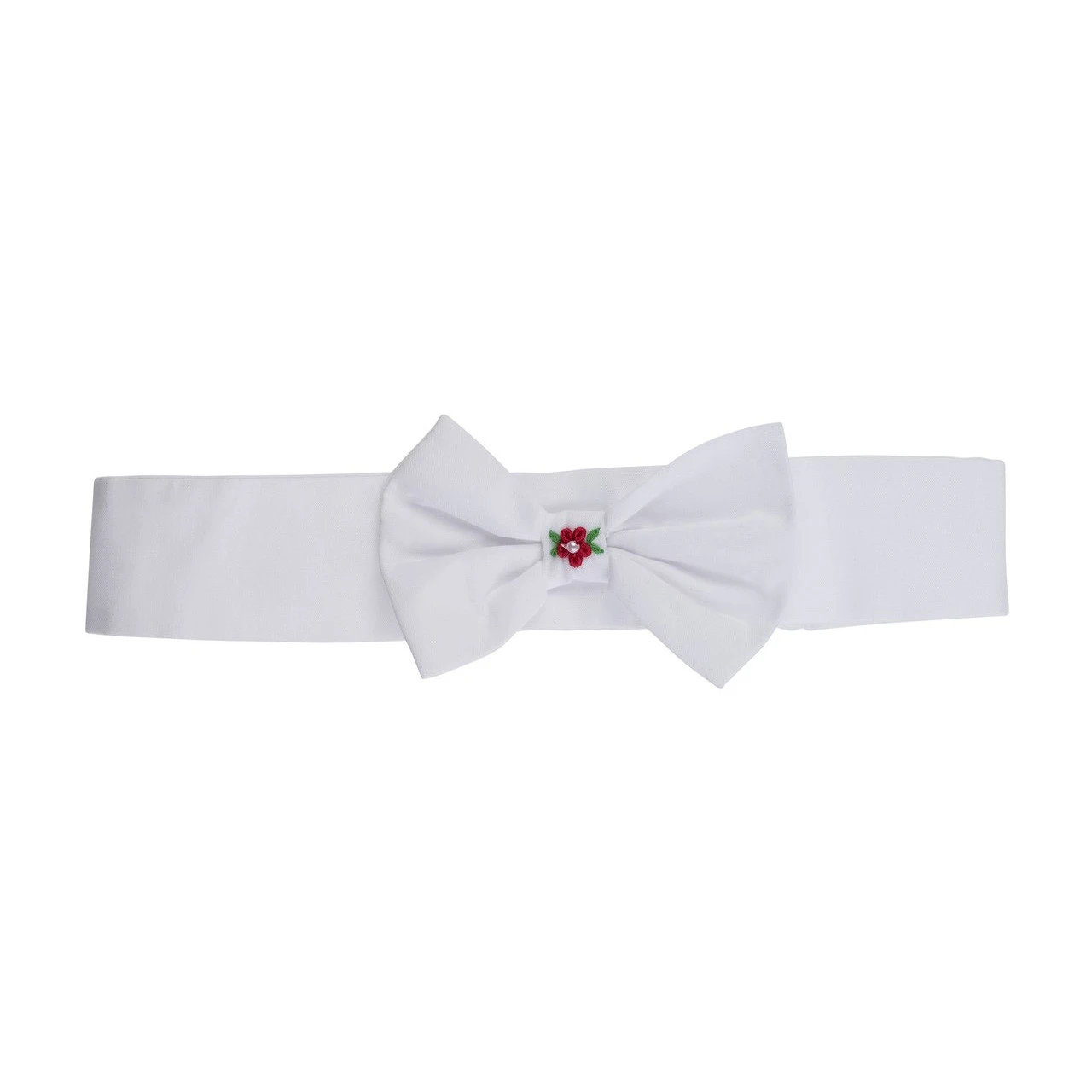 Holiday Pearl Flower Bow Headband 1 Holiday Pearl Flower Bow Headband