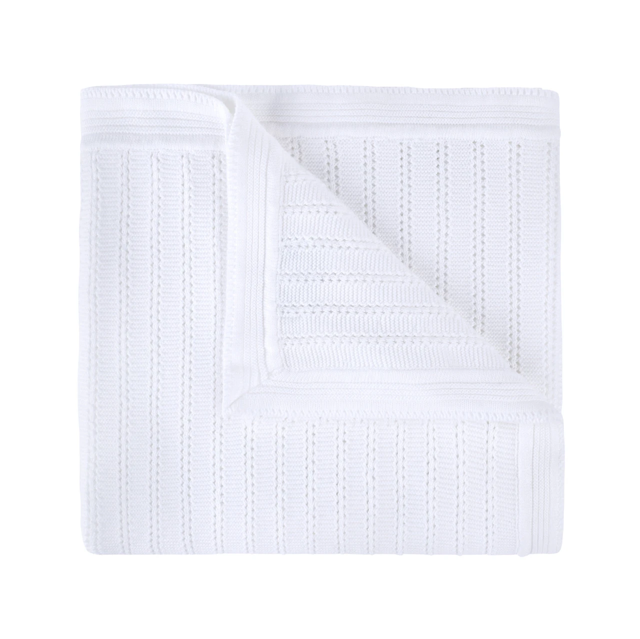 Pointelle Knit Blanket 1 Pointelle Knit Blanket