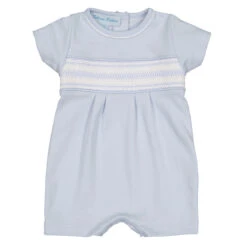 Pima Cotton Smocked Diamond Shortall