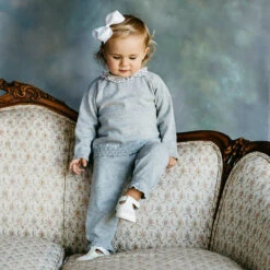 Dot Ruffle Collar Diamond Knit Set 7 Dot Ruffle Collar Diamond Knit Set -Baby Clothes Sales SINGLETARYMARIELLE 2018 4292 38681.1547630376