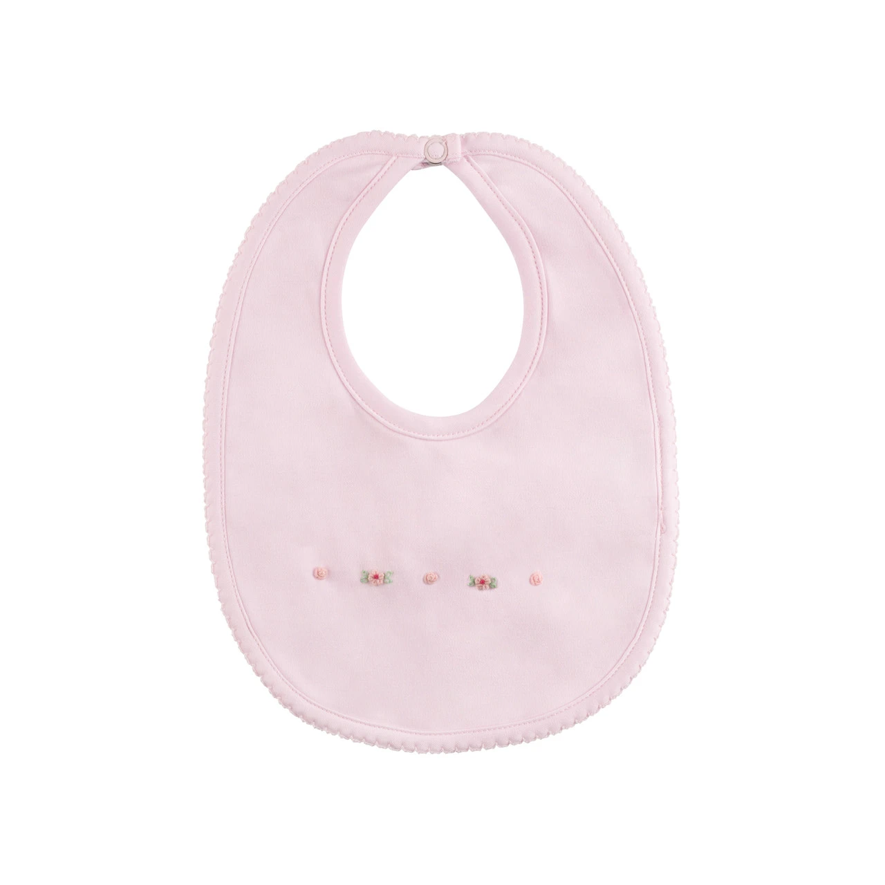 Baby Girl Smocked Flower Bib 1 Baby Girl Smocked Flower Bib