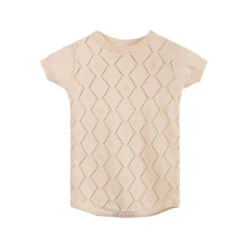 Boys Eyelet Knit Romper