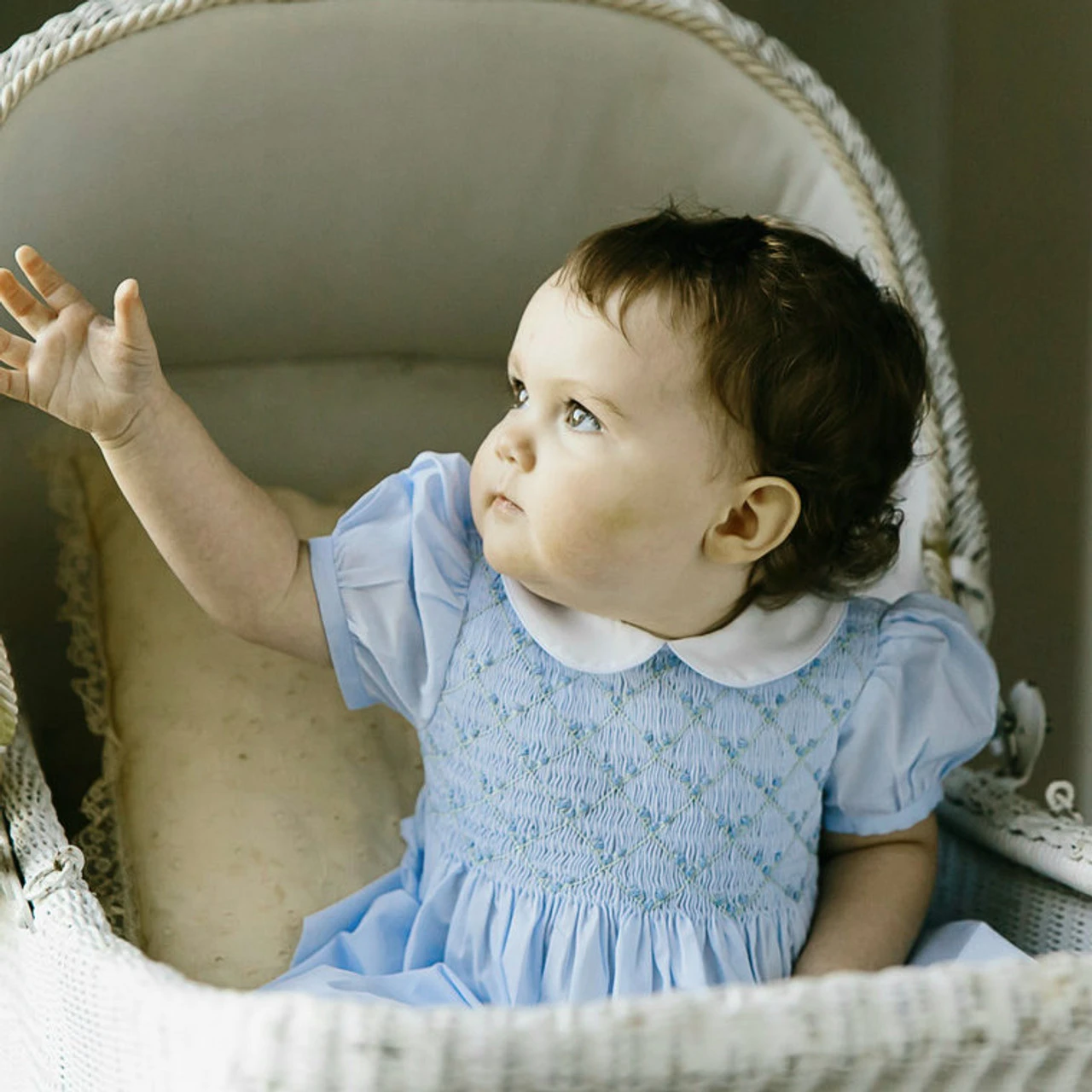 Diamond Smocked Rosebud Bubble 2 Diamond Smocked Rosebud Bubble - Image 2